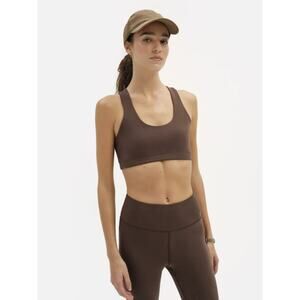 MATE the Label Stretch Sports Bra Mocha Size XS Workout Casual Organic Cotton